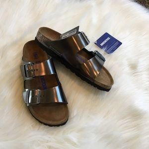 Birkenstock Arizona Sandal Anthracite Size 37 NEW